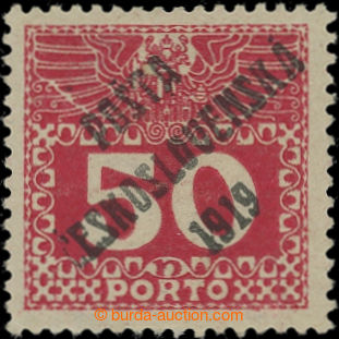 205264 -  Pof.71, Velké číslice 50h červená, II. typ; pěkný ku