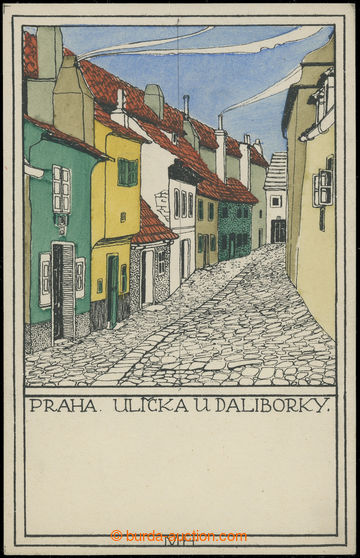 205284 - 1920 PRAGUE, Ulička by/on/at Daliborky, lithography; Un, su