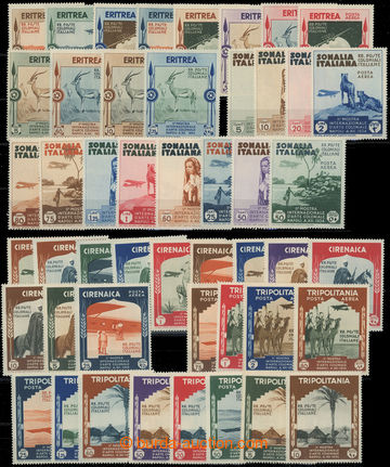 205293 - 1934 CIRENAICA, TRIPOLITANIA, ERITREA, SOMALIA - selection o