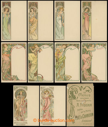 205299 - 1899 MUCHA Alfons (1860–1939), complete set 10 pcs of Ppc 