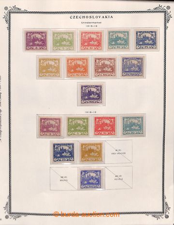 205302 - 1918-1926 [SBÍRKY]  hezká menší sbírka na starých list