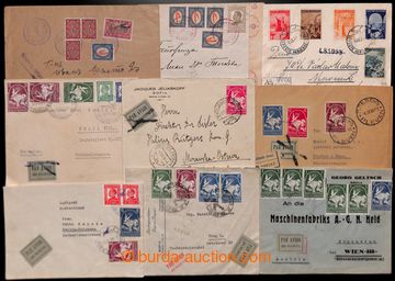 205341 - 1927-1943 13 airmail letters, i.a. first flight SOFIA-VARNA 