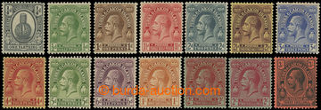 205357 - 1922 SG.162-175, George V. 1/4P-3Sh inscription POSTAGE; ver