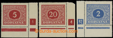 205484 - 1928 Pof.DL55, 57, 63, Definitive issue, selection of corner