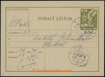 205495 - 1945 CPL4a, Košické vydání, tmavě olivovově zelená, D