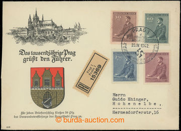 205518 - 1942 PR96, obálka s přítiskem Das tausendjährige Prag gr