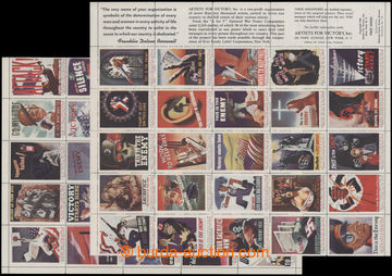 205521 - 1943 sheet 50 miniaturních reproduction promotional posters
