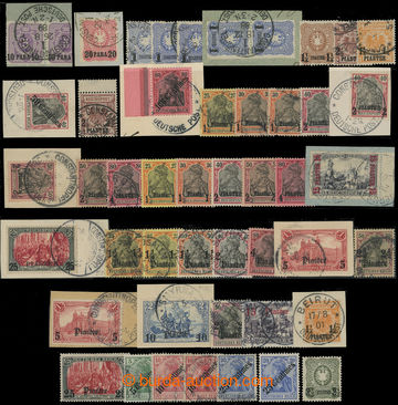 205607 - 1884-1908 PARTIE  známek na dvou kartách A5 v rozmezí od 