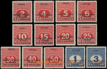 205641 - 1918 POSTAGE-DUE / issue for Bosnia and Herzegovina Mi.1-13,