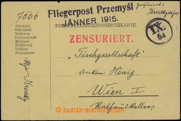 205645 - 1915 K.u.K. FLIEGERPOST PRZEMYŚL / JÄNNER 1915  černofial