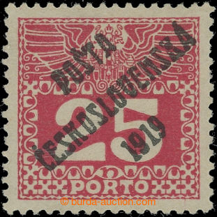 205715 -  Pof.69, Velké číslice 25h červená, II. typ; zk. Mr a V