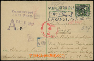 205821 - 1942 GHETTO TERESIENSTADT  1. part from double nizozemské (