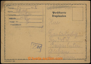 205833 - 1943 GHETTO TERESIENSTADT - WORK CAMPS /  card sent via GHET