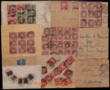 205842 - 1921-1923 sestava 10 inflačních dopisů, pěkné násobné