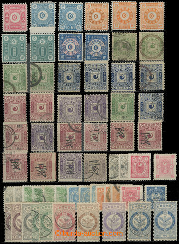 205866 - 1884-1903 small collection of classics on stock-sheet A4, Sc