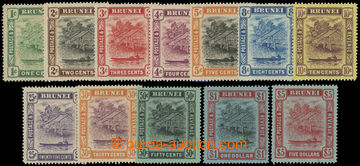 205899 - 1908-1922 SG.34-47, Brunei River 1C-£5; bezvadné, kat.
