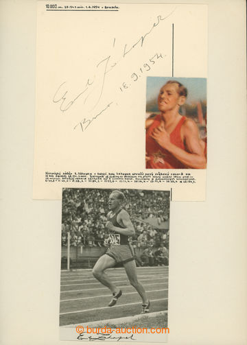 205920 - 1954 ATHLETICS / ZÁTOPEK Emil (1922-2000), Olympic champion