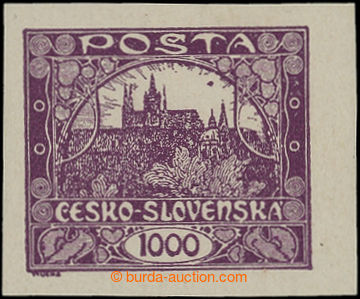 205931 -  Pof.26a, 1000h blue-violet, marginal piece, plate variety -