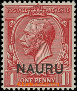 205963 - 1916-1923 SG.2b, overprint George V. 1P bright scarlet with 