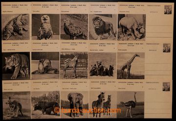 205966 - 1956 CDV130/1-16, Zoo Prague; complete set, very fine, c.v..