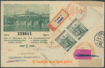 205993 - 1940 PR17, obálka s příležitostným přítiskem Prahy a 