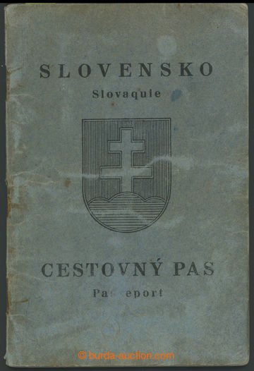 205996 - 1939 PASSPORT / SLOVAKIA  war passport with much data from w