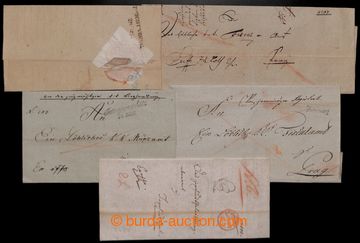 206003 - 1830-1850 CZECH LANDS/  5 folded letters with various postma