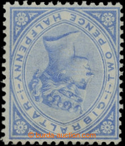 206030 - 1886-1887 SG.11w, Viktorie 2½P modrá s PŘEVRÁCENOU p