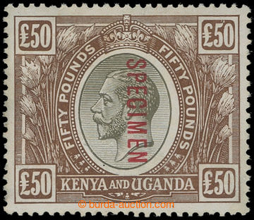 206039 - 1922-1927 SG.103s, George V. 50£; black / brown SPECIME