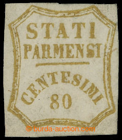 206125 - 1859 Sass.18, GOVERNO PROVVISORIO 80C bistro oliva; nice pie