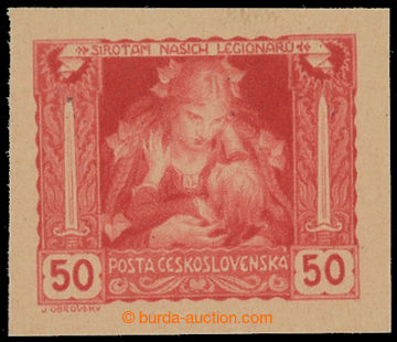 206131 -  PLATE PROOF  value 50h Mother and Child in red color on/for