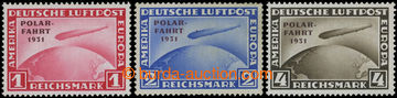 206200 - 1931 Mi.456-458, POLARFAHRT 1931, 1M - 4M; hodnota 2M velká