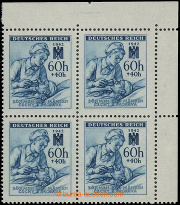 206244 - 1942 Pof.100, Německý červený kříž (III) 60h+40h, pra