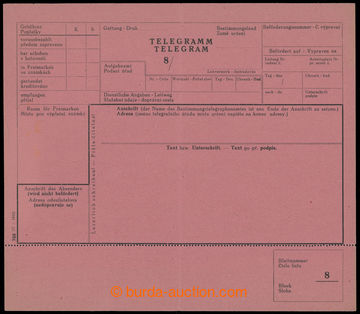 206249 - 1942 TELEGRAM  nepoužitý blanket telegramu s tiráží, 76