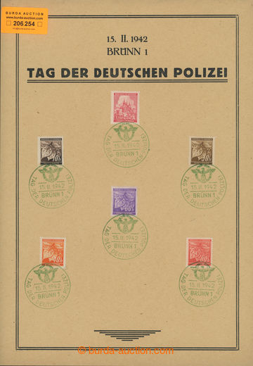 206254 - 1942 PR83, Tag der Deutschen Polizei/ BRÜNN 1/ 15.II.1942, 
