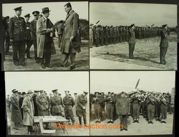 206284 - 1940 set of 8 original war photos war, on reverse cancel. CZ