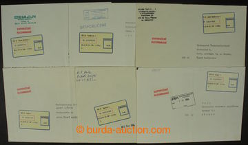 206290 - 1994 sestava 6ks R-dopisů s nálepkami APOST 1. typu, tyto 