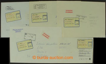 206292 - 1994 comp. 5 pcs of Reg letters with labels APOST 1. type, t