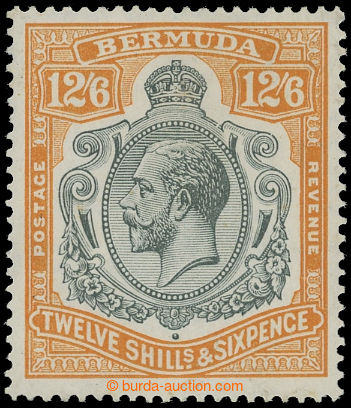 206295 - 1924 SG.93a, Jiří V. 12Sh6P šedá / oranžová, BREAK IN 