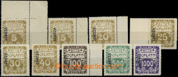 206332 - 1919 Pof.DL1-13vz, Ornament, 9 pcs of stamp. with overprint 