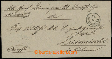 206348 - 1853 FIELD-POST No.1/ 25/6  round FP-postmark on folded Ex o