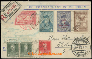 206428 - 1932 ZEPPELIN / 4. SÜDAMERIKAFAHRT  card sent Reg and airma