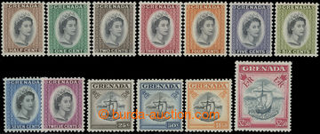206624 - 1953-1959 SG.192-204, Elizabeth II. - Portrait and ships 