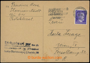 206690 - 1943 GHETTO TERESIENSTADT - AUSTRIA / GERMANY / written  tra