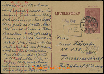 206721 - 1943 HUNGARY - GHETTO TERESIENSTADT / POSTAL EVIDENCE - mail
