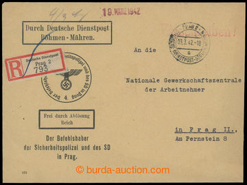 206748 - 1942 GHETTO TERESIENSTADT / OFFICIAL POST / Der Befehlshaber