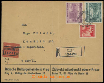 206750 - 1941 GHETTO TERESIENSTADT - PROTECTORATE /  OFFICIAL POST  J