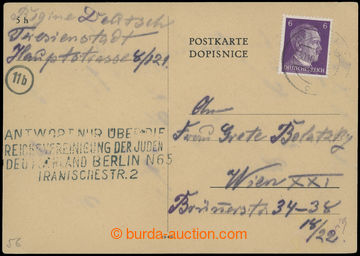 206755 - 1943 GHETTO TERESIENSTADT - AUSTRIA /  Písemný traffic bet