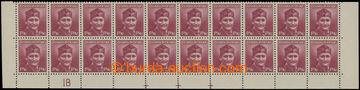 206985 - 1945 Pof.396OHZ, London-issue 1,50CZK violet-red, lower bnd-