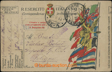 207025 - 1918 ITALY / POSTA MILITARE 52 - A, rarest FP-postmark Itali